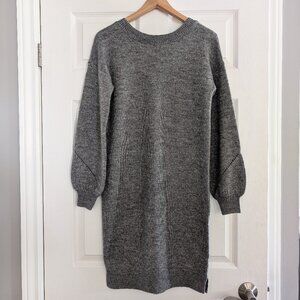 RW&CO sweater dress reversible crew neck V back grey size XXS/XS